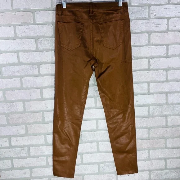 Joe's Jeans The Charlie High Rise Skinny Coated Jeans in Maple Size 29 - Picture 6 of 11
